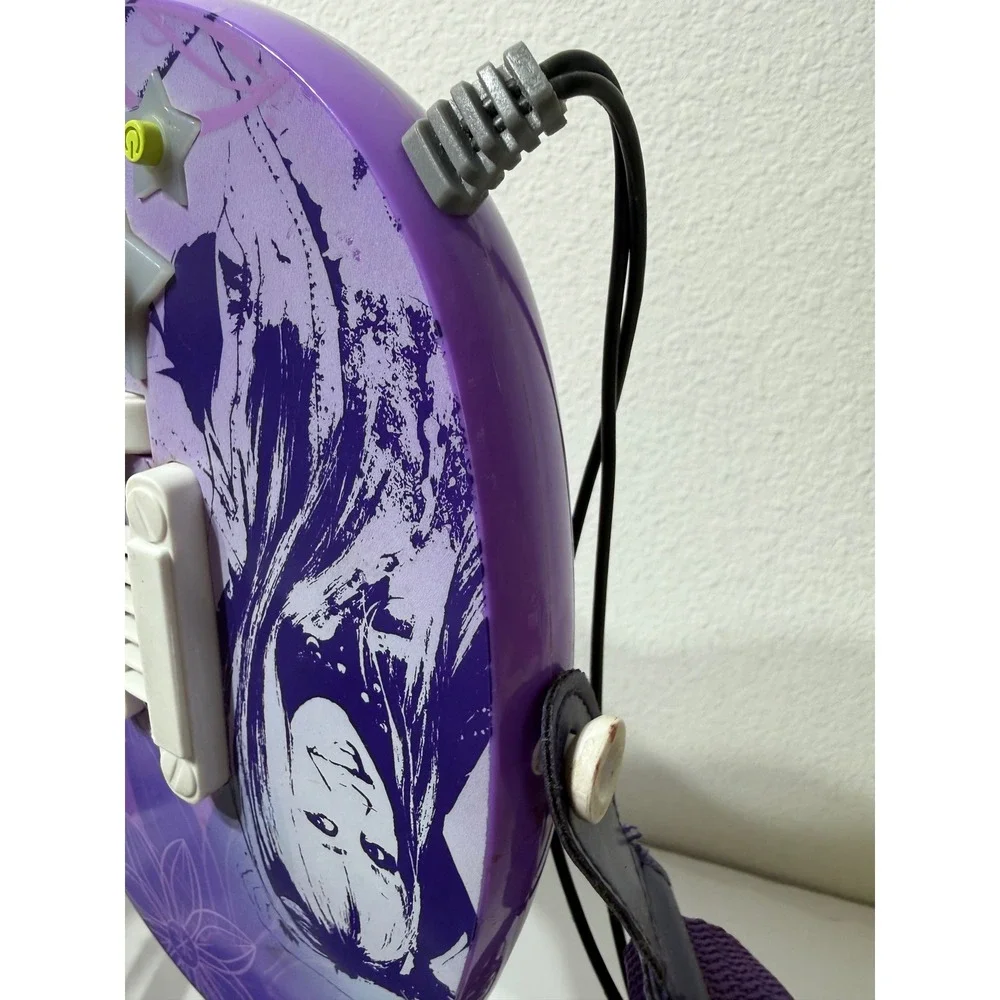 Disney Hannah Montana Secret Star TV Games Guitar Controller Purple 2008 Jakks